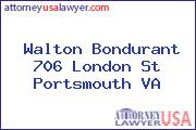 Walton Bondurant 706 London St Portsmouth VA