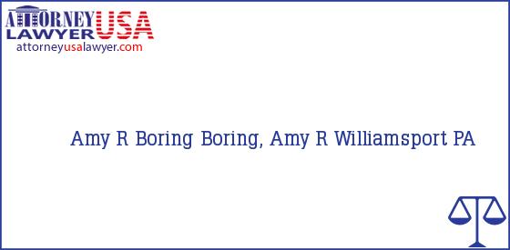 Telephone, Address and other contact data of Amy R Boring, Williamsport, PA, USA