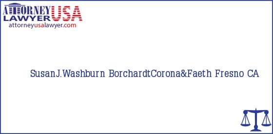 Telephone, Address and other contact data of SusanJ.Washburn, Fresno, CA, USA
