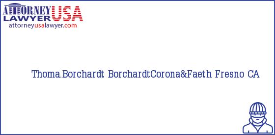 Telephone, Address and other contact data of Thoma.Borchardt, Fresno, CA, USA