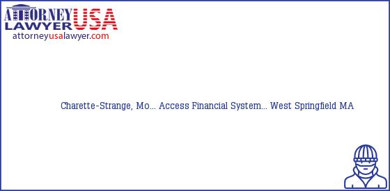 Telephone, Address and other contact data of Charette-Strange, Mo..., West Springfield, MA, USA