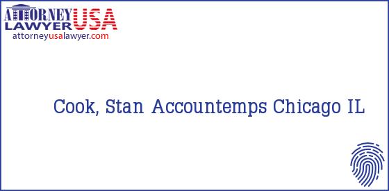 Telephone, Address and other contact data of Cook, Stan, Chicago, IL, USA