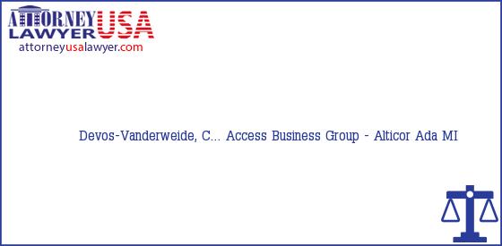 Telephone, Address and other contact data of Devos-Vanderweide, C..., Ada, MI, USA