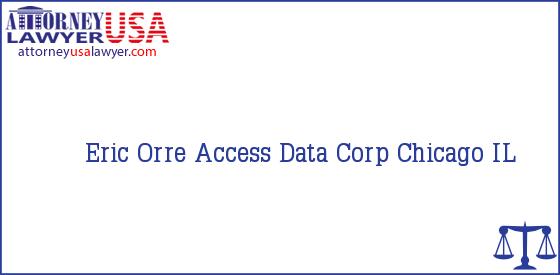 Telephone, Address and other contact data of Eric Orre, Chicago, IL, USA