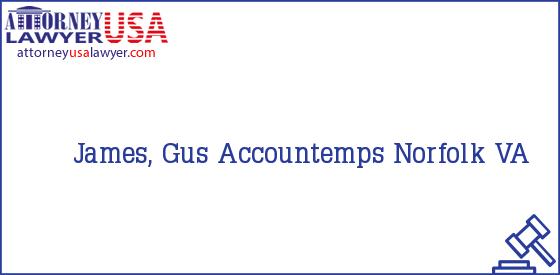 Telephone, Address and other contact data of James, Gus, Norfolk, VA, USA