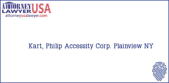 Telephone, Address and other contact data of Kart, Philip, Plainview, NY, USA