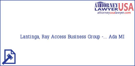 Telephone, Address and other contact data of Lantinga, Ray, Ada, MI, USA