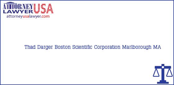 Telephone, Address and other contact data of Thad Darger, Marlborough, MA, USA