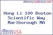 Hong Li 100 Boston Scientific Way Marlborough MA