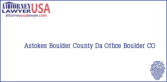 Telephone, Address and other contact data of Astokes, Boulder, CO, USA