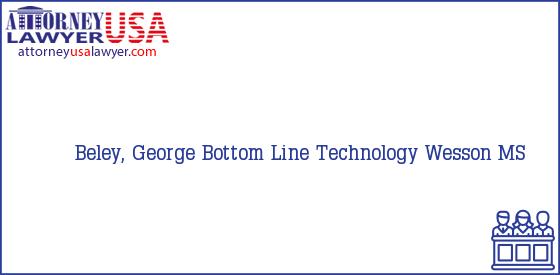 Telephone, Address and other contact data of Beley, George, Wesson, MS, USA