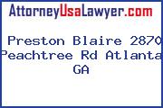 Preston Blaire 2870 Peachtree Rd Atlanta GA