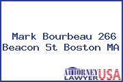 Mark Bourbeau 266 Beacon St Boston MA