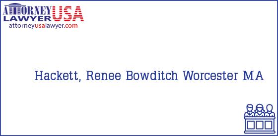 Telephone, Address and other contact data of Hackett, Renee, Worcester, MA, USA