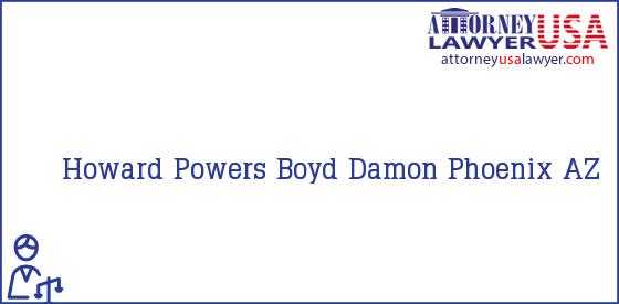 Telephone, Address and other contact data of Howard Powers, Phoenix, AZ, USA