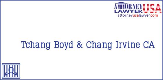Telephone, Address and other contact data of Tchang, Irvine, CA, USA