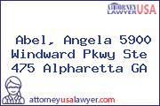 Abel, Angela 5900 Windward Pkwy Ste 475 Alpharetta GA