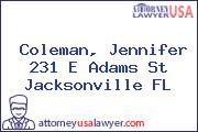 Coleman, Jennifer 231 E Adams St Jacksonville FL