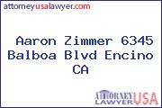 Aaron Zimmer 6345 Balboa Blvd Encino CA