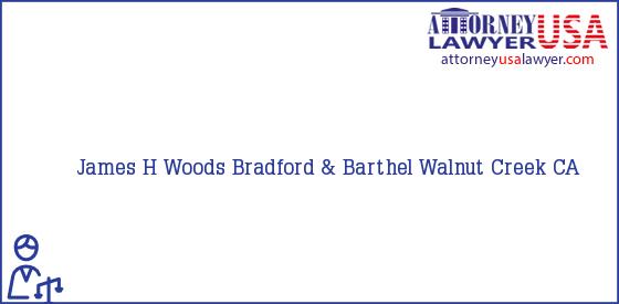 Telephone, Address and other contact data of James H Woods, Walnut Creek, CA, USA