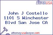 John J Costello 1101 S Winchester Blvd San Jose CA