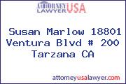 Susan Marlow 18801 Ventura Blvd # 200 Tarzana CA