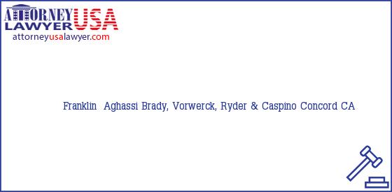 Telephone, Address and other contact data of Franklin  Aghassi, Concord, CA, USA
