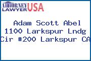 Adam Scott Abel 1100 Larkspur Lndg Cir #200 Larkspur CA