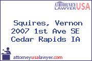 Squires, Vernon 2007 1st Ave SE Cedar Rapids IA