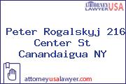 Peter Rogalskyj 216 Center St Canandaigua NY