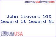 John Sievers 510 Seward St Seward NE