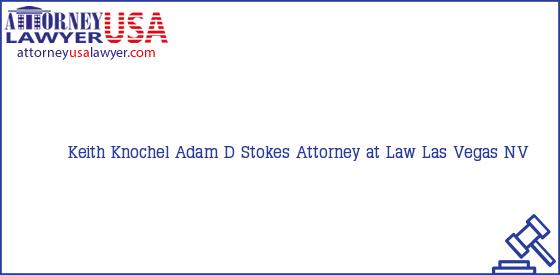 Telephone, Address and other contact data of Keith Knochel, Las Vegas, NV, USA
