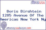 Boris Birshtein 1285 Avenue Of The Americas New York Ny
