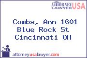 Combs, Ann 1601 Blue Rock St Cincinnati OH