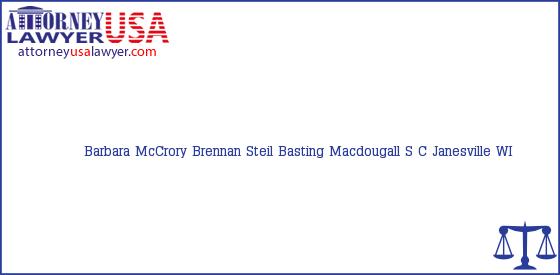 Telephone, Address and other contact data of Barbara McCrory, Janesville, WI, USA
