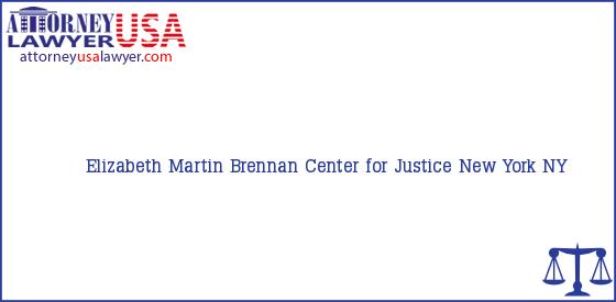 Telephone, Address and other contact data of Elizabeth Martin, New York, NY, USA