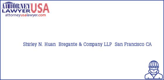 Telephone, Address and other contact data of Shirley N. Huan , San Francisco, CA, USA