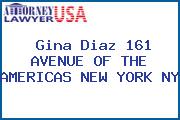 Gina Diaz 161 AVENUE OF THE AMERICAS NEW YORK NY