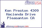 Ken Preston 4309 Hacienda Drive Pleasanton CA