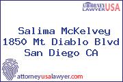 Salima McKelvey 1850 Mt Diablo Blvd San Diego CA