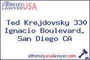 Ted Krejdovsky 330 Ignacio Boulevard, San Diego CA