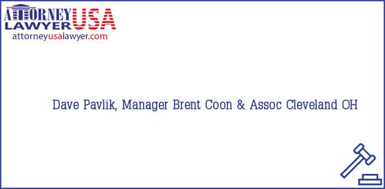Telephone, Address and other contact data of Dave Pavlik, Manager, Cleveland, OH, USA
