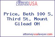 Price, Beth 100 S. Third St. Mount Gilead OH