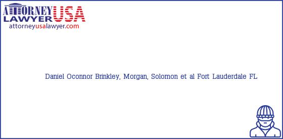 Telephone, Address and other contact data of Daniel Oconnor, Fort Lauderdale, FL, USA