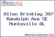 Allen Brinkley 307 Randolph Ave SE Huntsville AL