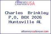 Charles  Brinkley P.O. BOX 2026 Huntsville AL