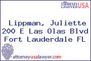 Lippman, Juliette 200 E Las Olas Blvd Fort Lauderdale FL