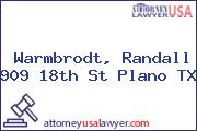 Warmbrodt, Randall 909 18th St Plano TX