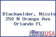 Blackwelder, Nicole 250 N Orange Ave Orlando FL