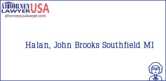 Telephone, Address and other contact data of Halan, John, Southfield, MI, USA